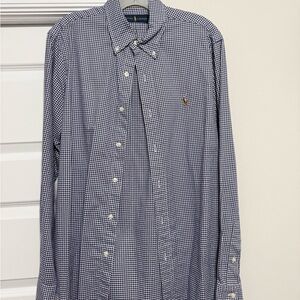 Polo by Ralph Lauren Men's Navy Gingham Shirt